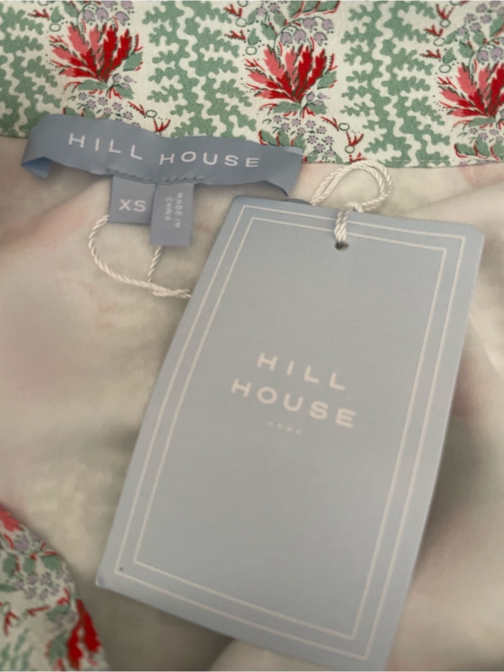 Hill House Wrap Maxi Skirt - Mint and Pink Floral - Picture 5 of 9